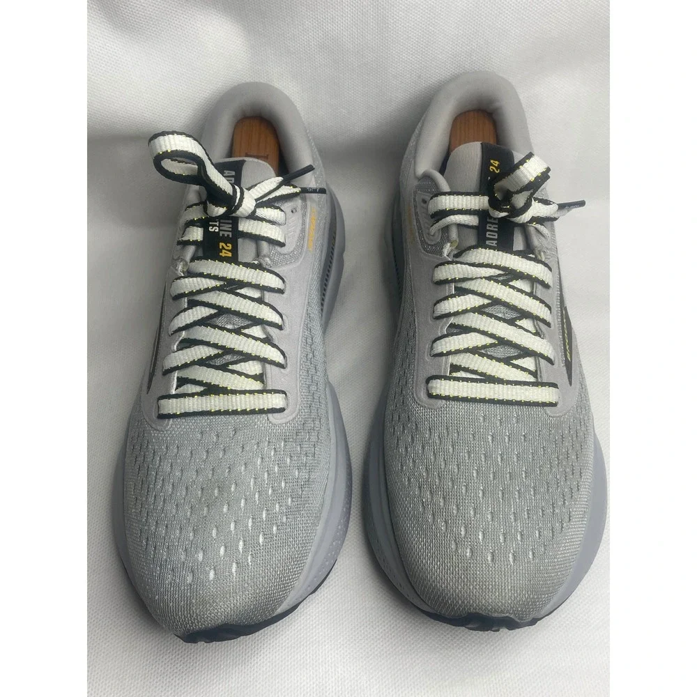 Brooks Adrenaline GTS 24 Run Sneakers Mens Size US 7.5 D Alloy White Gold Shoes